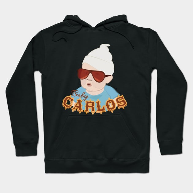 When In Vegas Call Him Carlos Hoodie by Frannotated